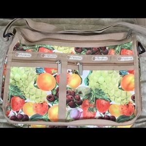 Lesportsac harvest fruits cross-body bag